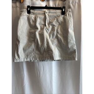 Escape‎ Juniors Small Women Tan Cargo Utility Mini Skirt/shorts Pockets Y2K